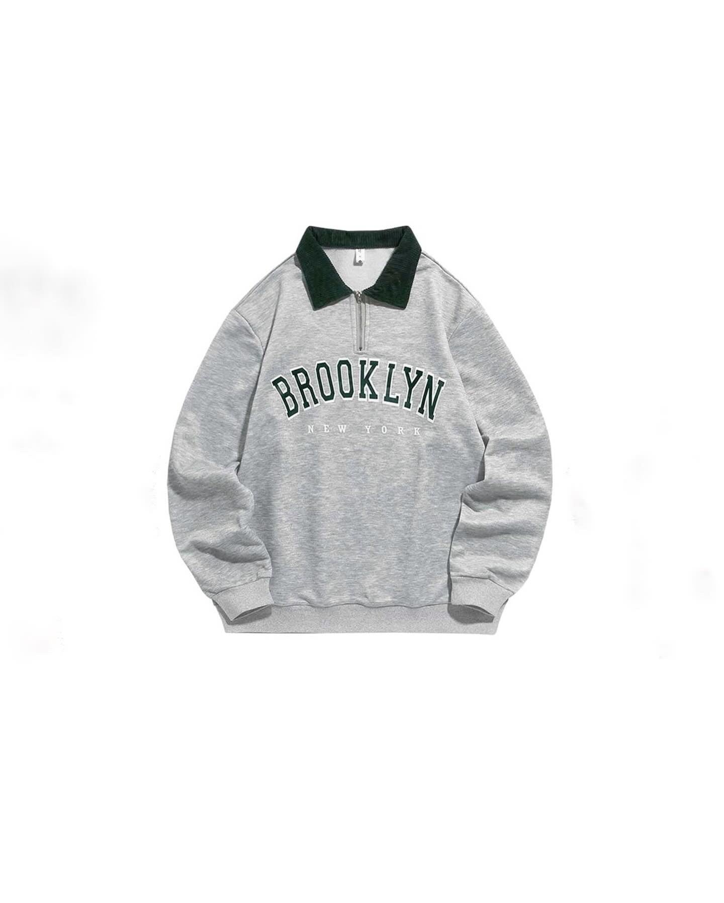 Brooklyn Collar Zip Sweatshirt