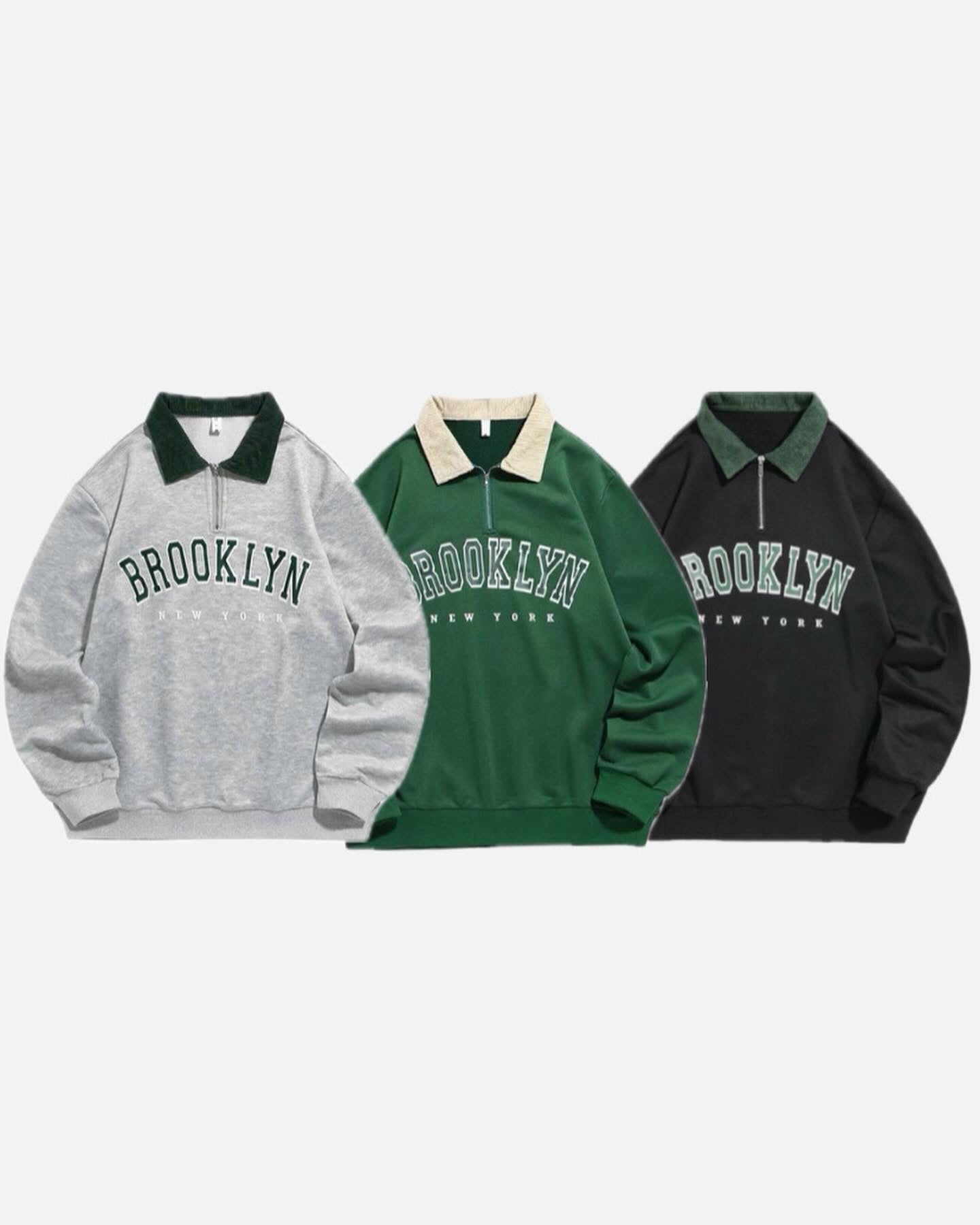 Brooklyn Collar Zip Sweatshirt