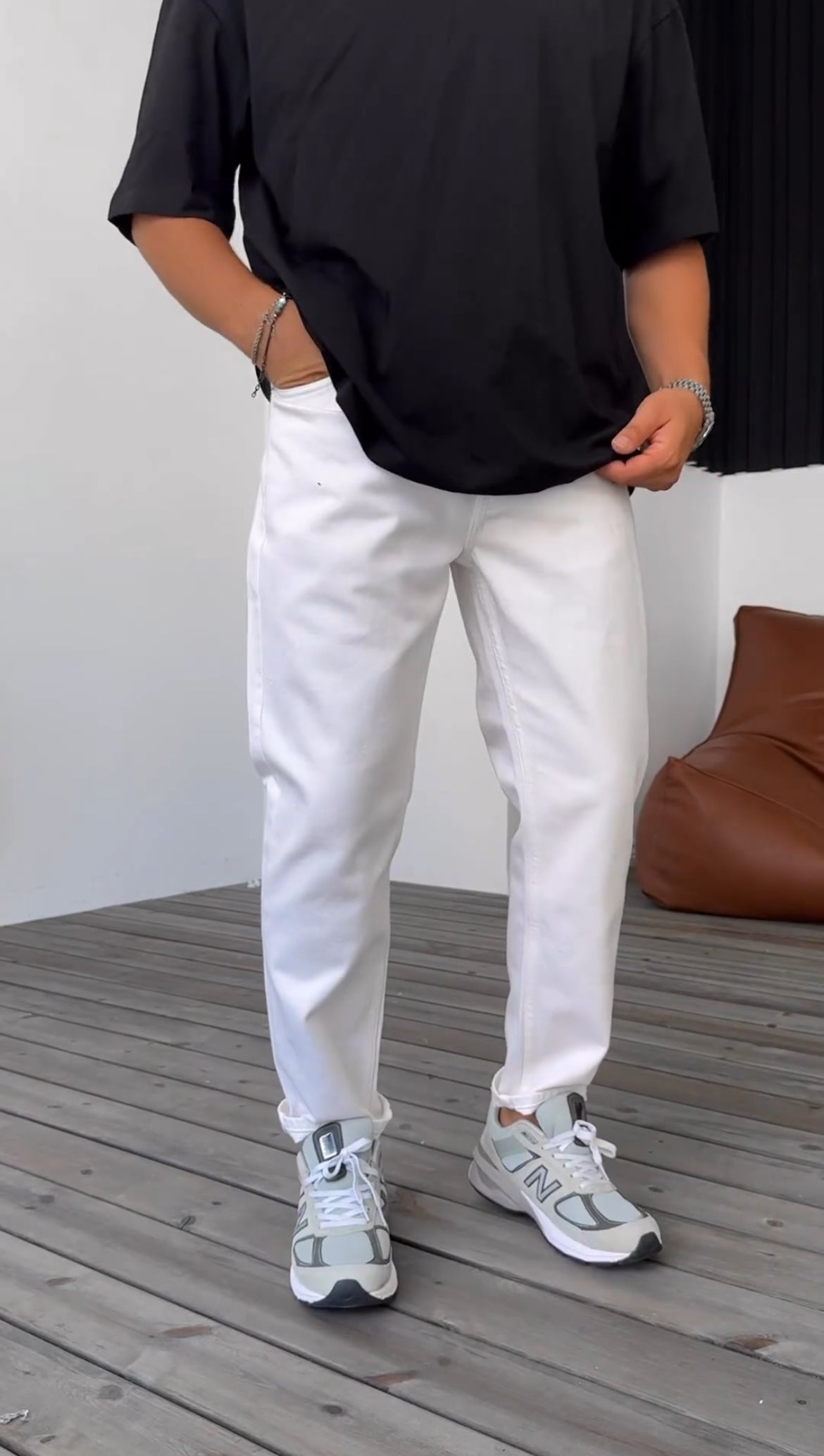 Classic White Denim Jeans