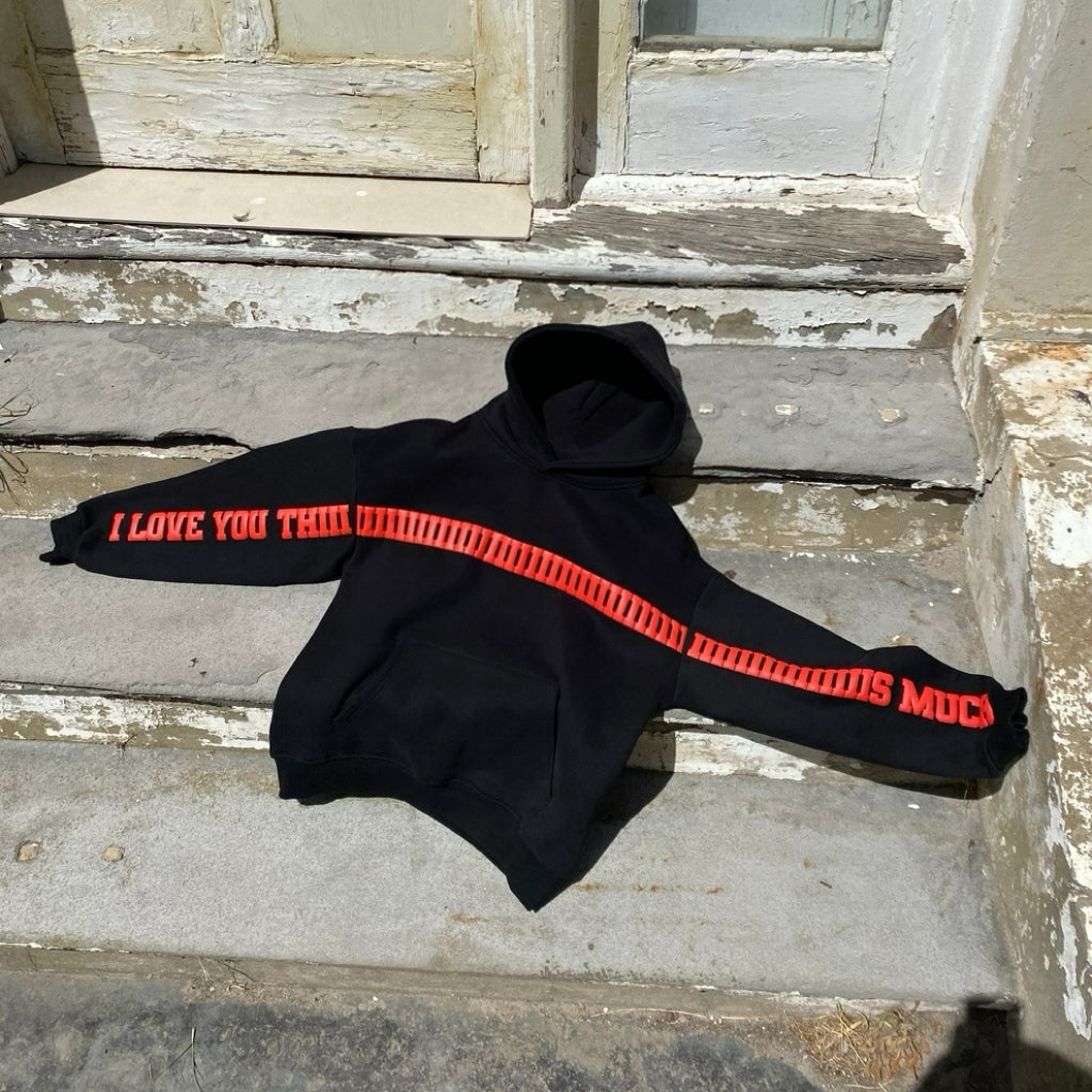 Aesthetic I Love Youu This Much Hoodie