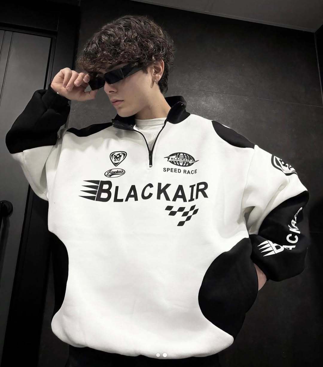 Bike Racing Black Air Aesthetic Sweatshirt