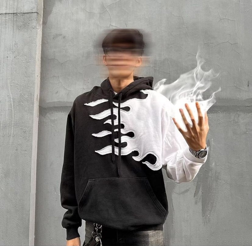 Streets Wear Flame Hoodie's