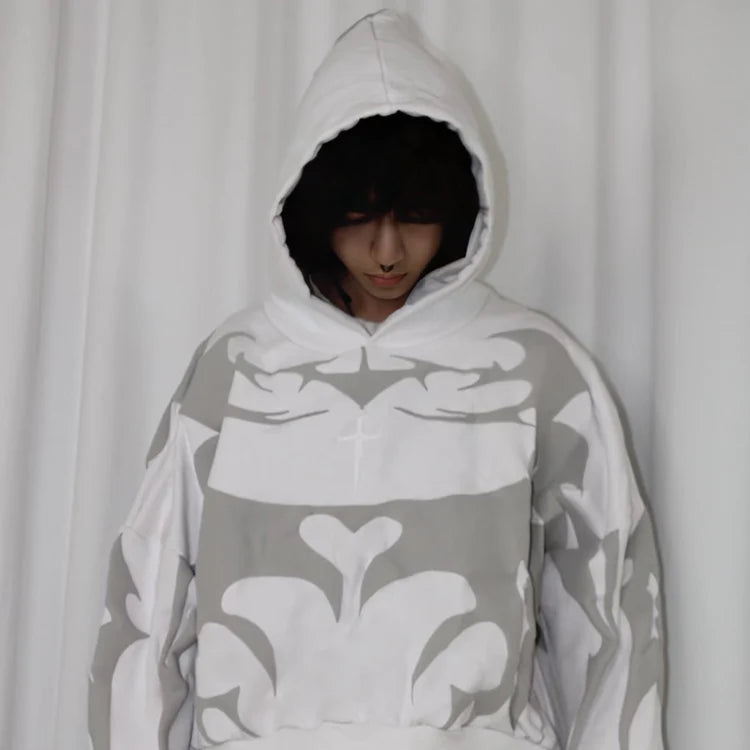 White Depth Hoodie – Minimal Streetwear Style in India