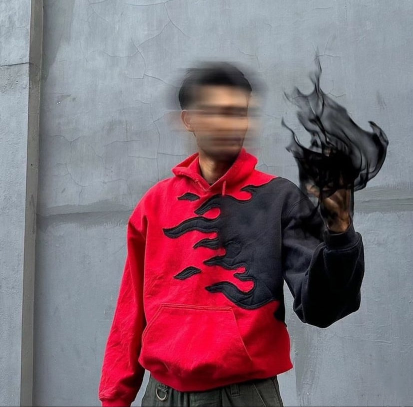 Streets Wear Flame Hoodie's