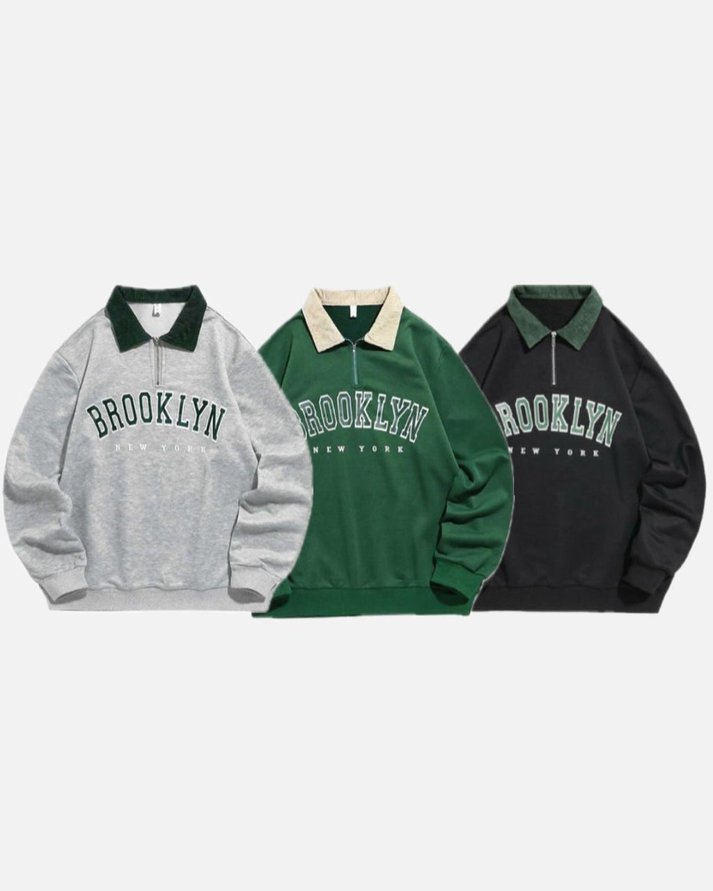 Brooklyn Collar Zip Sweatshirt