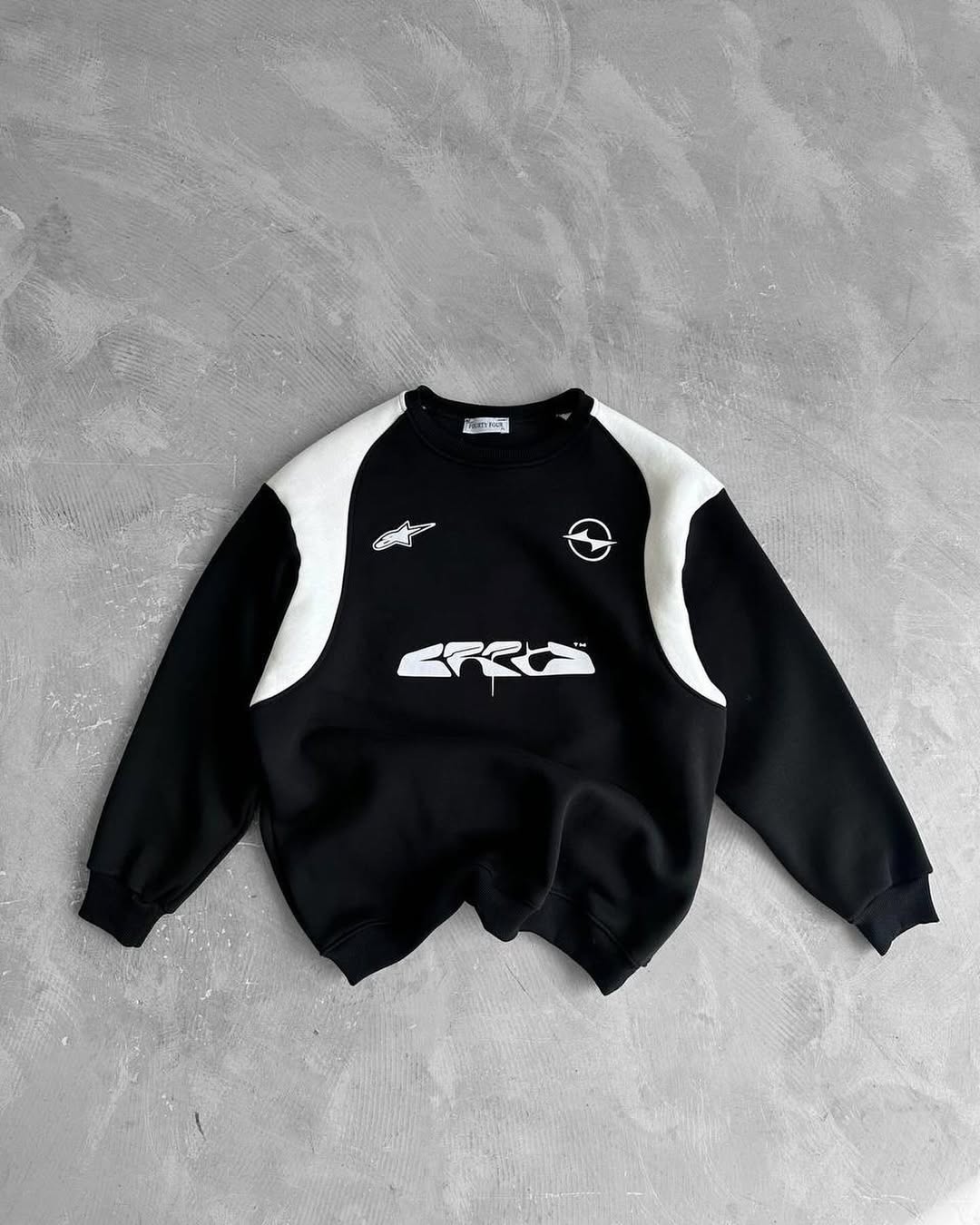 Dual-Tone Streetwear Sweatshirts – GRD x Opel Inspired Aesthetic Sweatshirt