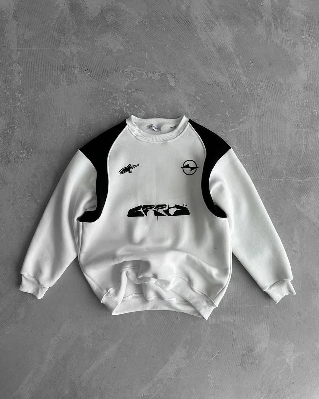 Dual-Tone Streetwear Sweatshirts – GRD x Opel Inspired Aesthetic Sweatshirt
