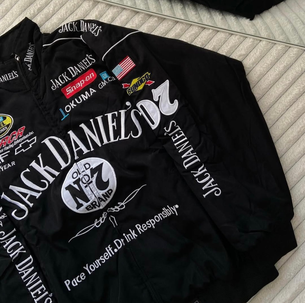 F1 Jack Daniels Embroidered Racing Jacket – Premium Motorsport Style