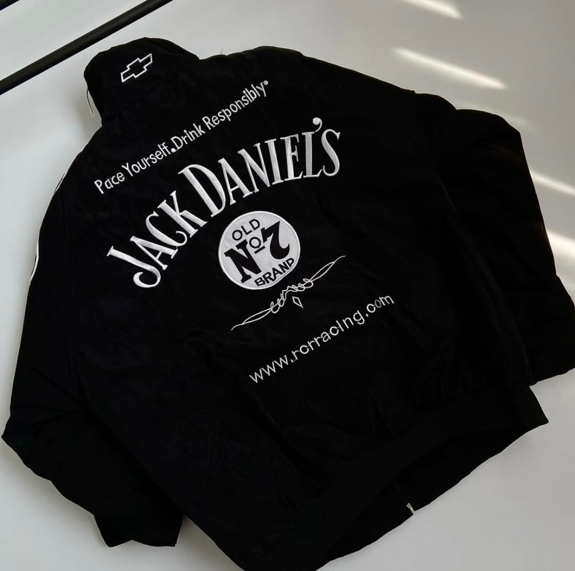 F1 Jack Daniels Embroidered Racing Jacket – Premium Motorsport Style